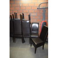 6 stoelen in skai bekleed, licht beschadigd